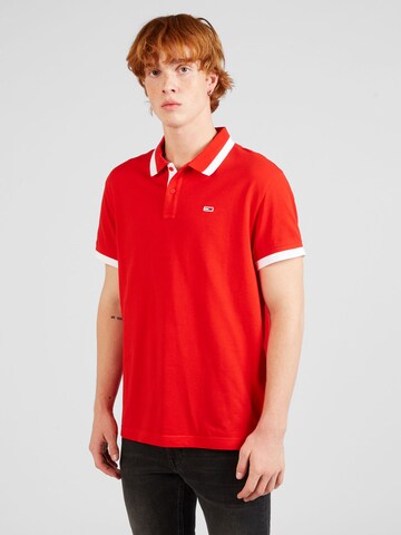 Tommy Jeans - Camisa em vermelho: frente