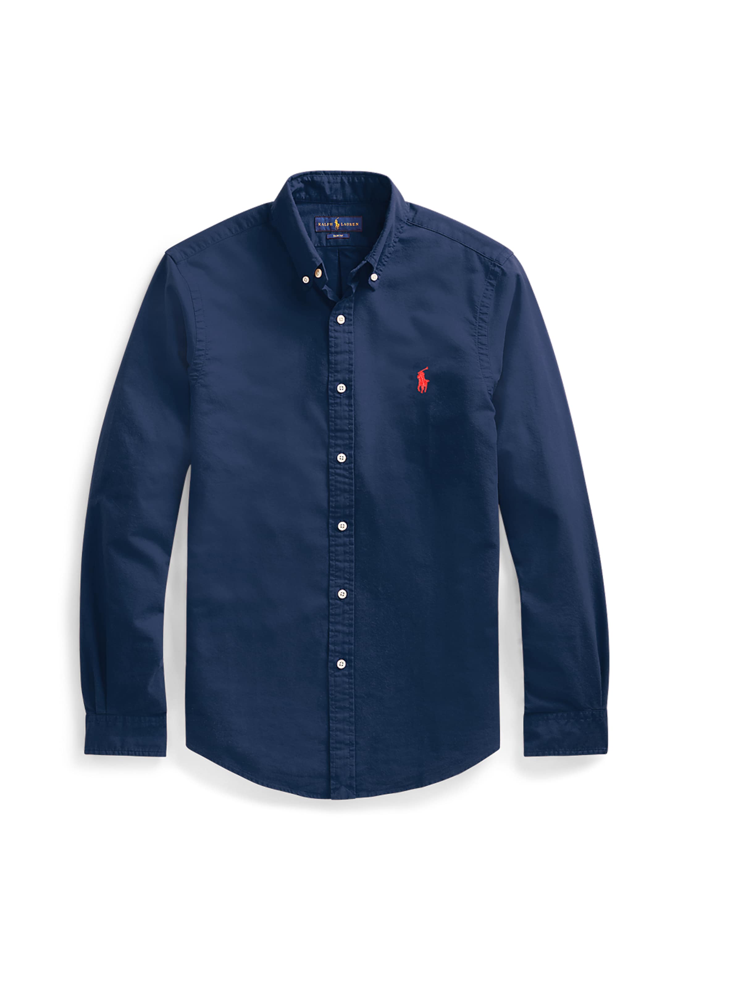 Coupe slim Chemise Polo Ralph Lauren en bleu : devant