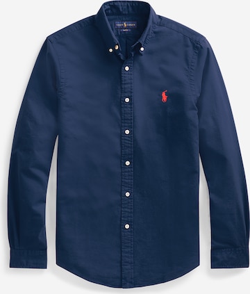 Coupe slim Chemise Polo Ralph Lauren en bleu : devant