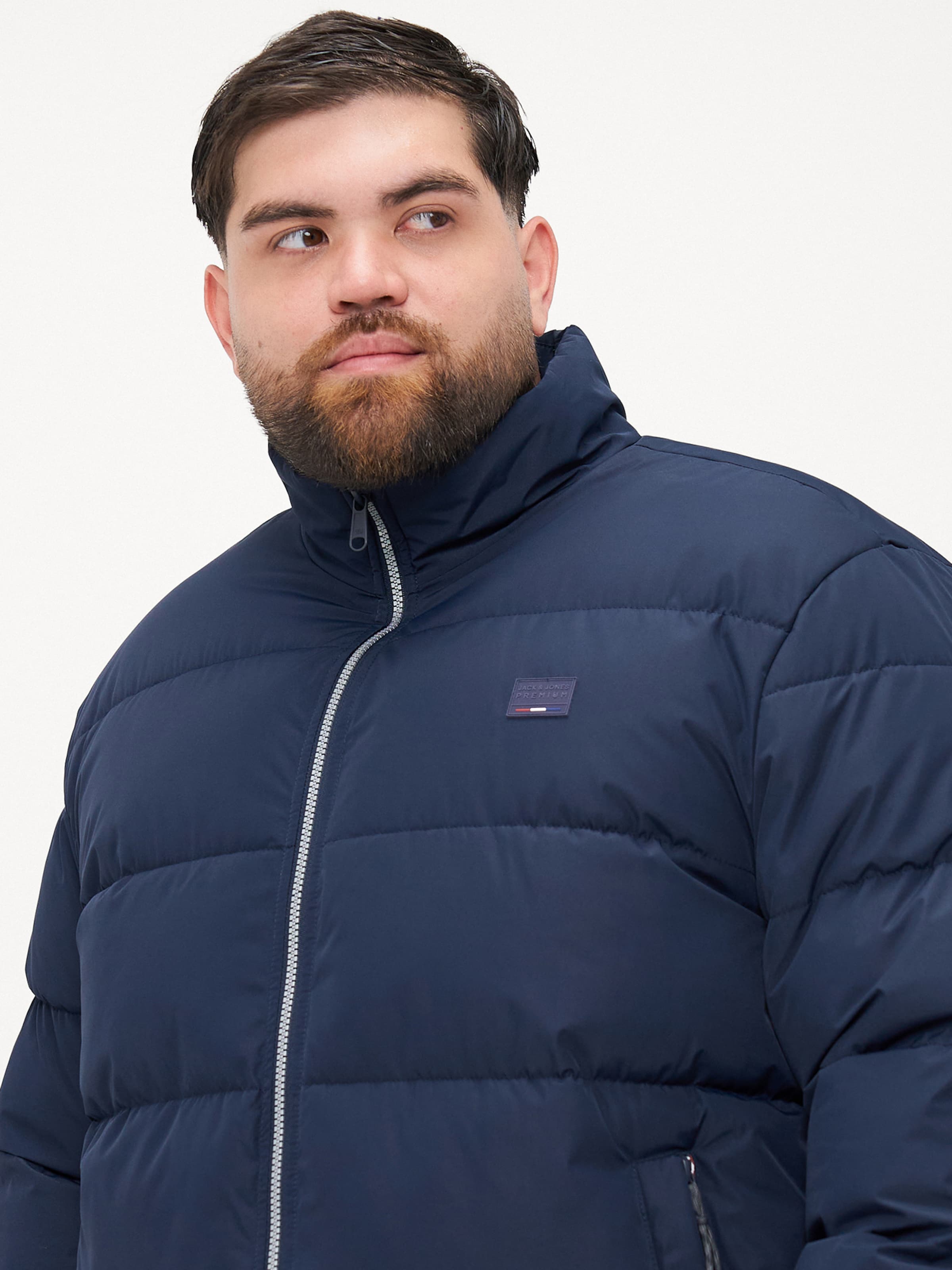 Jack & Jones Plus Geacă de iarnă 'JPRBLUAlves' pe Bleumarin