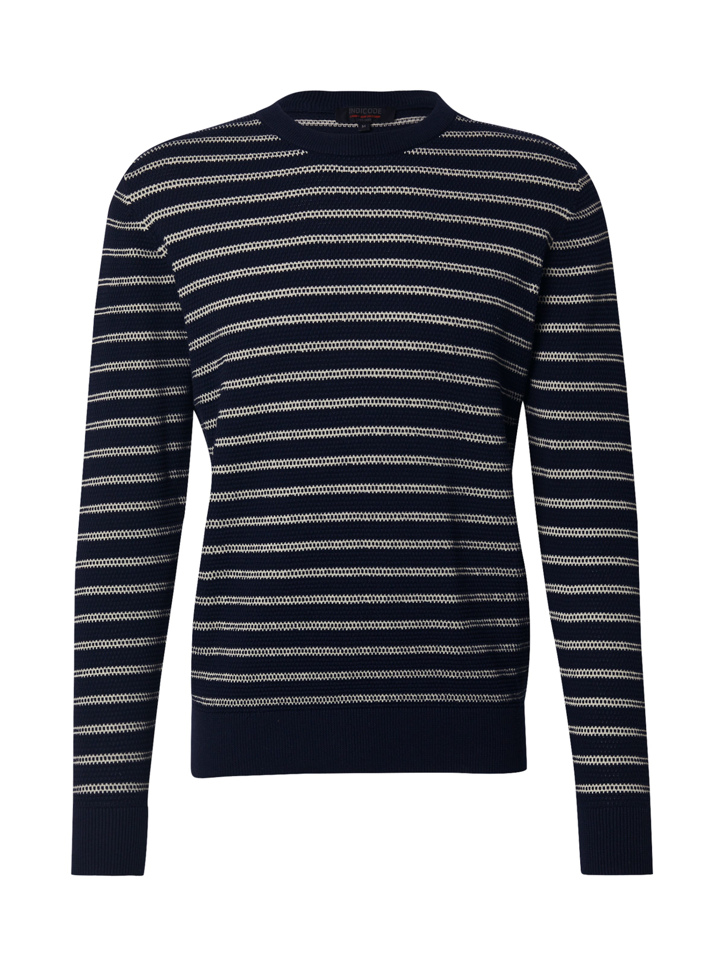 INDICODE JEANS Tröja 'Lorits' i blå: framsida