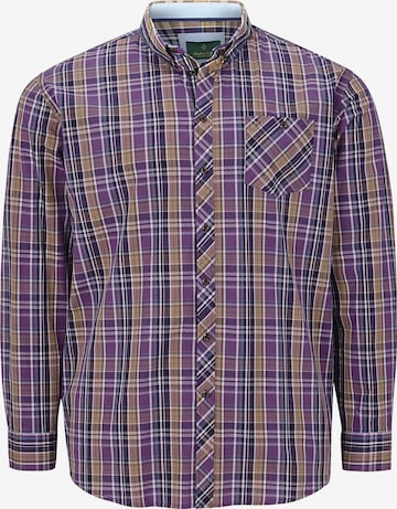 Charles Colby Comfort fit Button Up Shirt 'Duke Lyn' in Purple: front