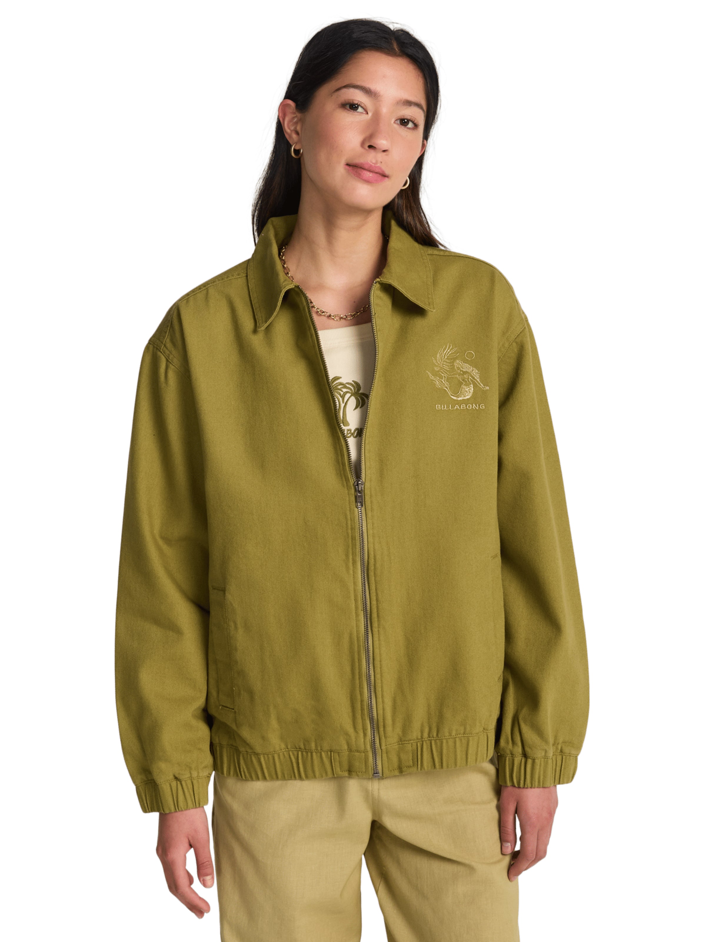 BILLABONG Between-Season Jacket 'Chill Time' in Green: front