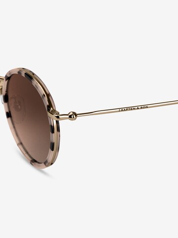 Kapten & Son Sunglasses 'Amsterdam Sand Tortoise Brown' in Brown