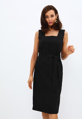 Awesome Apparel Cocktail Dress in Black: front