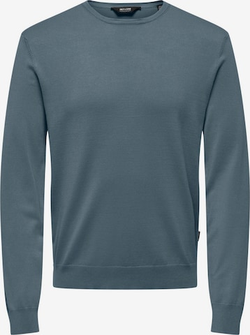 Pull-over Only & Sons en bleu : devant