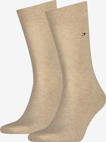 Chaussettes Tommy Hilfiger Underwear en beige : devant