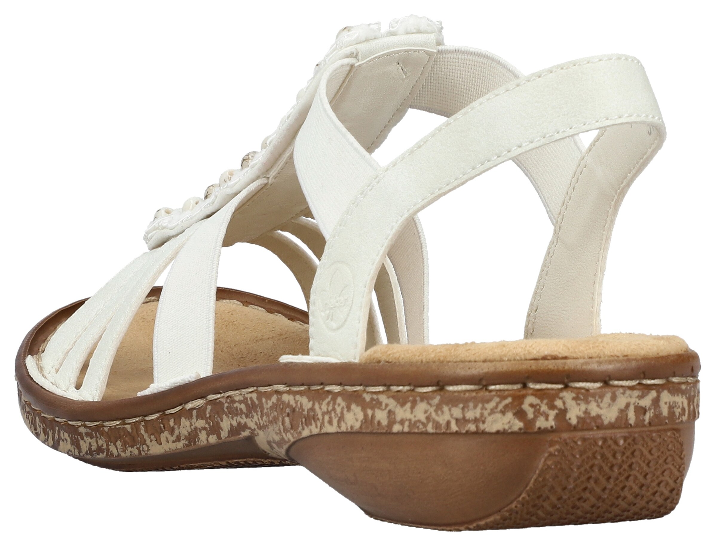 Sandales à lanières Rieker en blanc