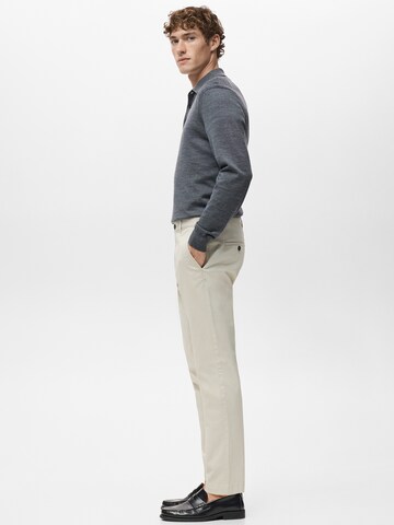 MANGO MAN Zúžený Chino kalhoty 'PRATO' – béžová