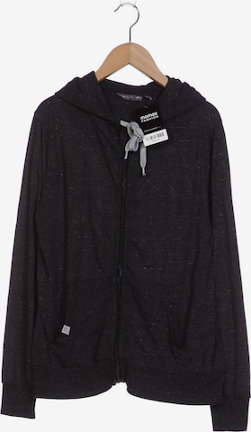 ONLY Sweatshirt & Zip-Up Hoodie in XL in Grey: front