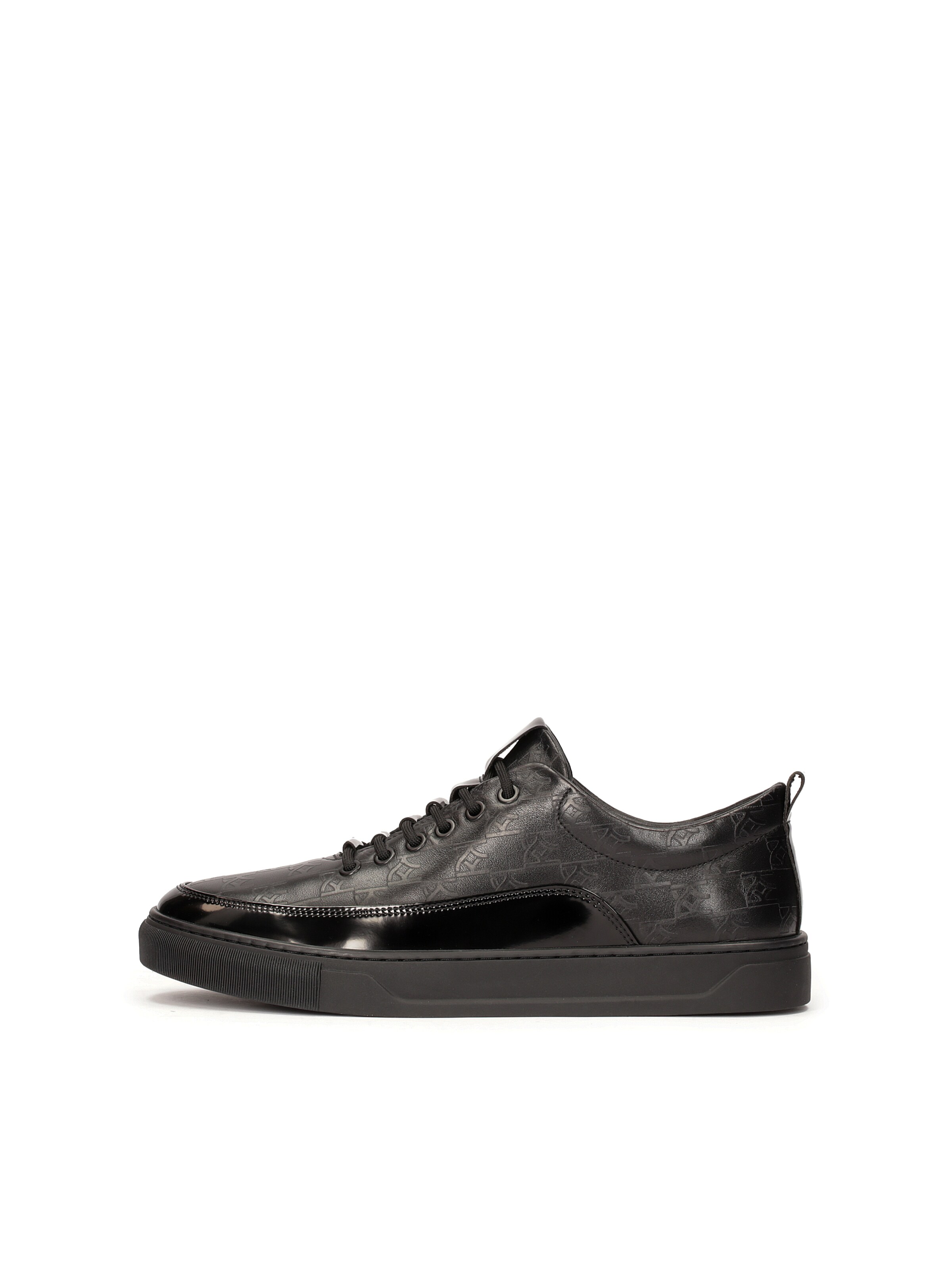 Kazar Platform trainers in Black: front