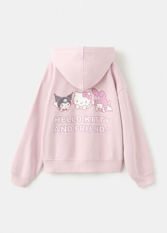 MANGO KIDS Sweatshirt 'Hkpeace' in Pink