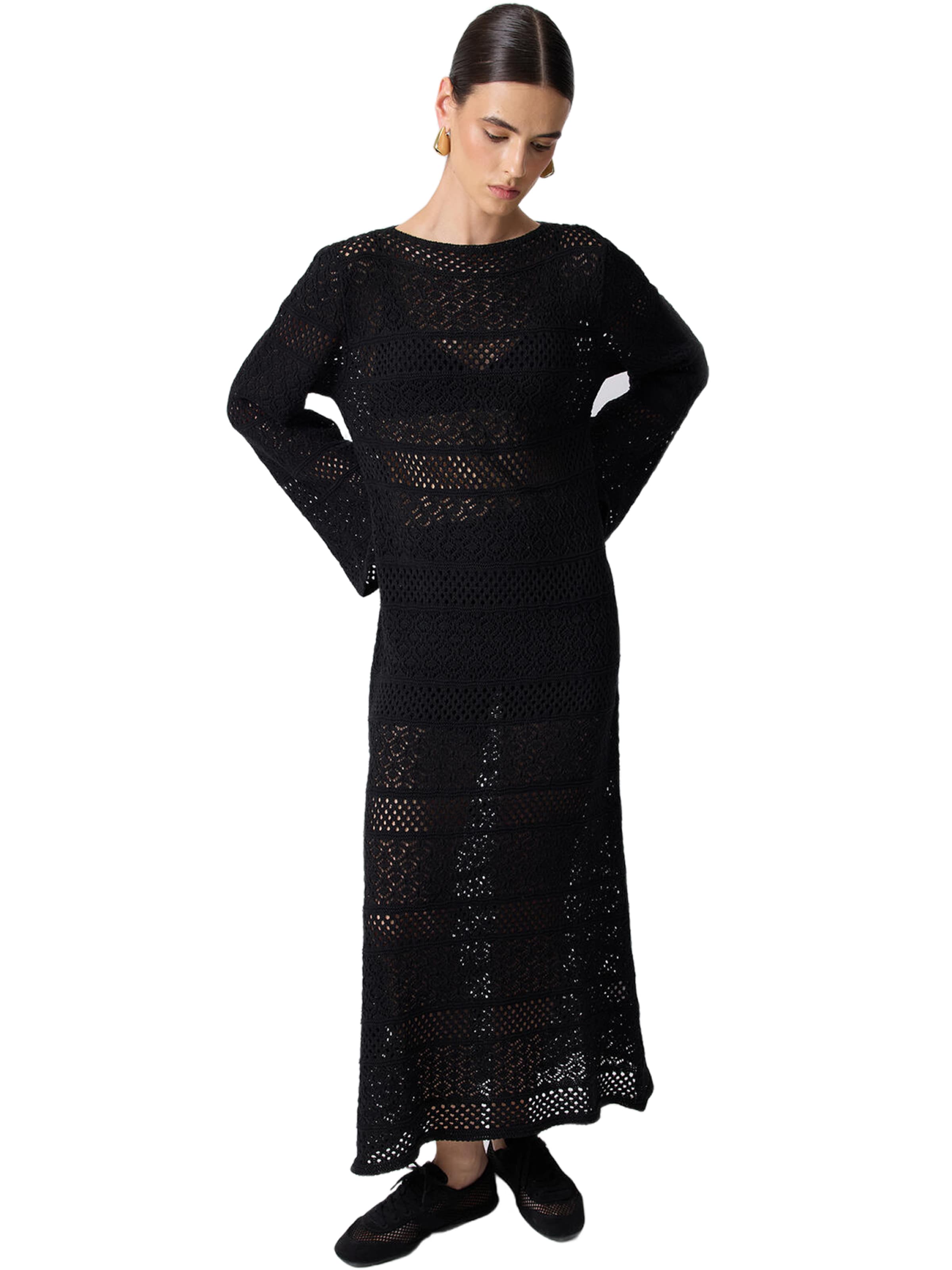 Touche Prive Kleid in Schwarz: Vorderseite