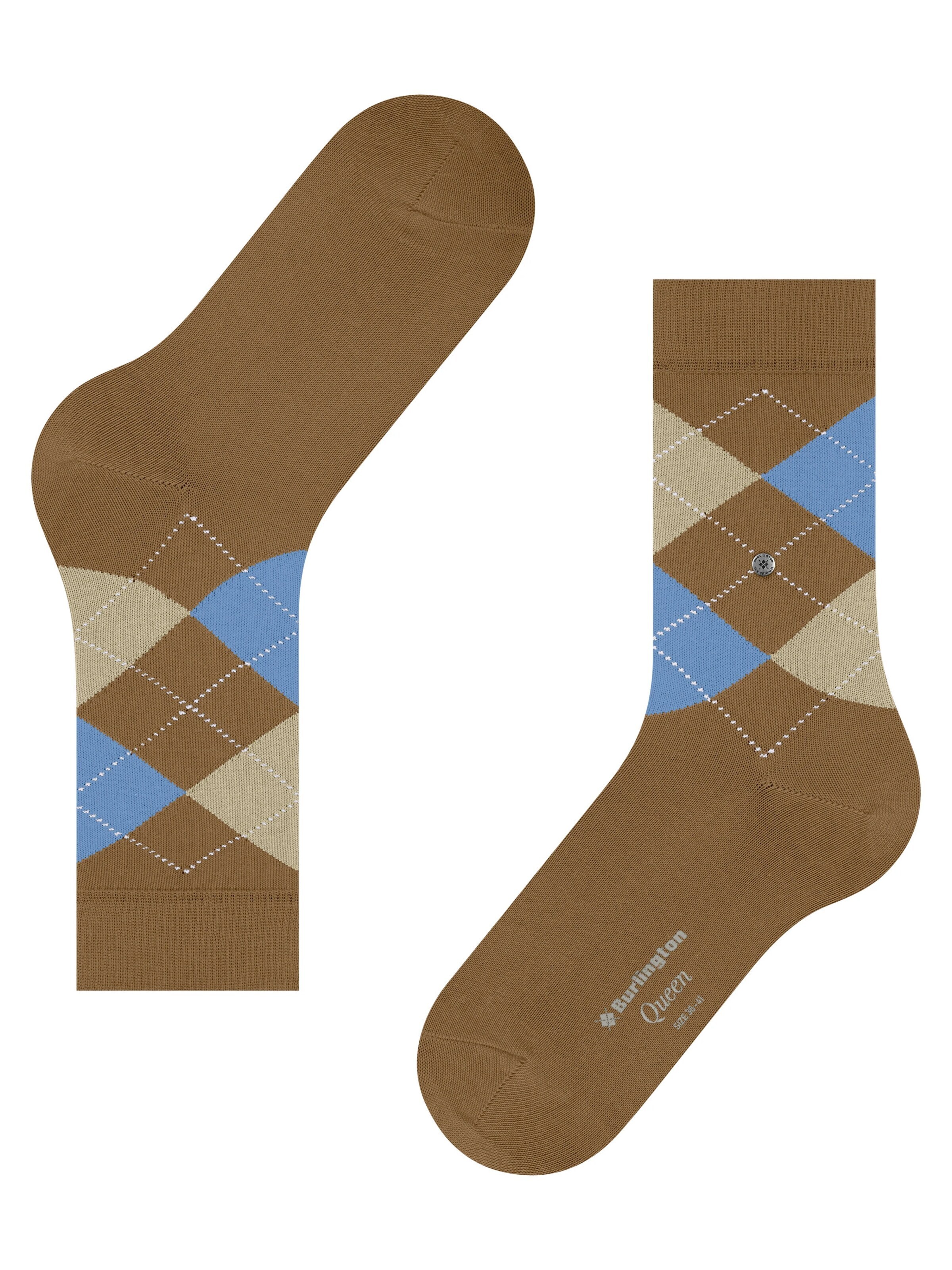 BURLINGTON Socks 'Queen' in Brown