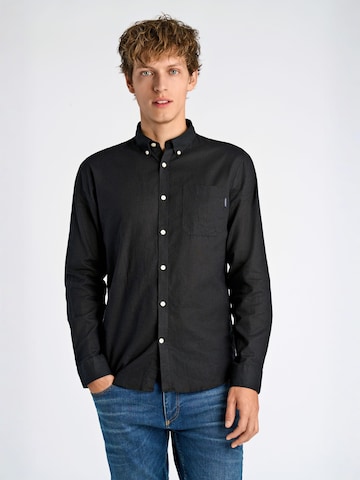 Lindbergh Regular fit Overhemd in Zwart