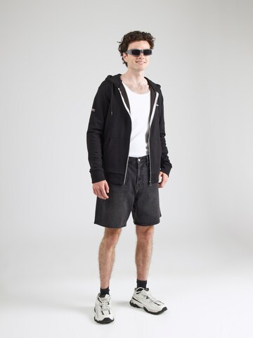 Superdry Zip-Up Hoodie in Black