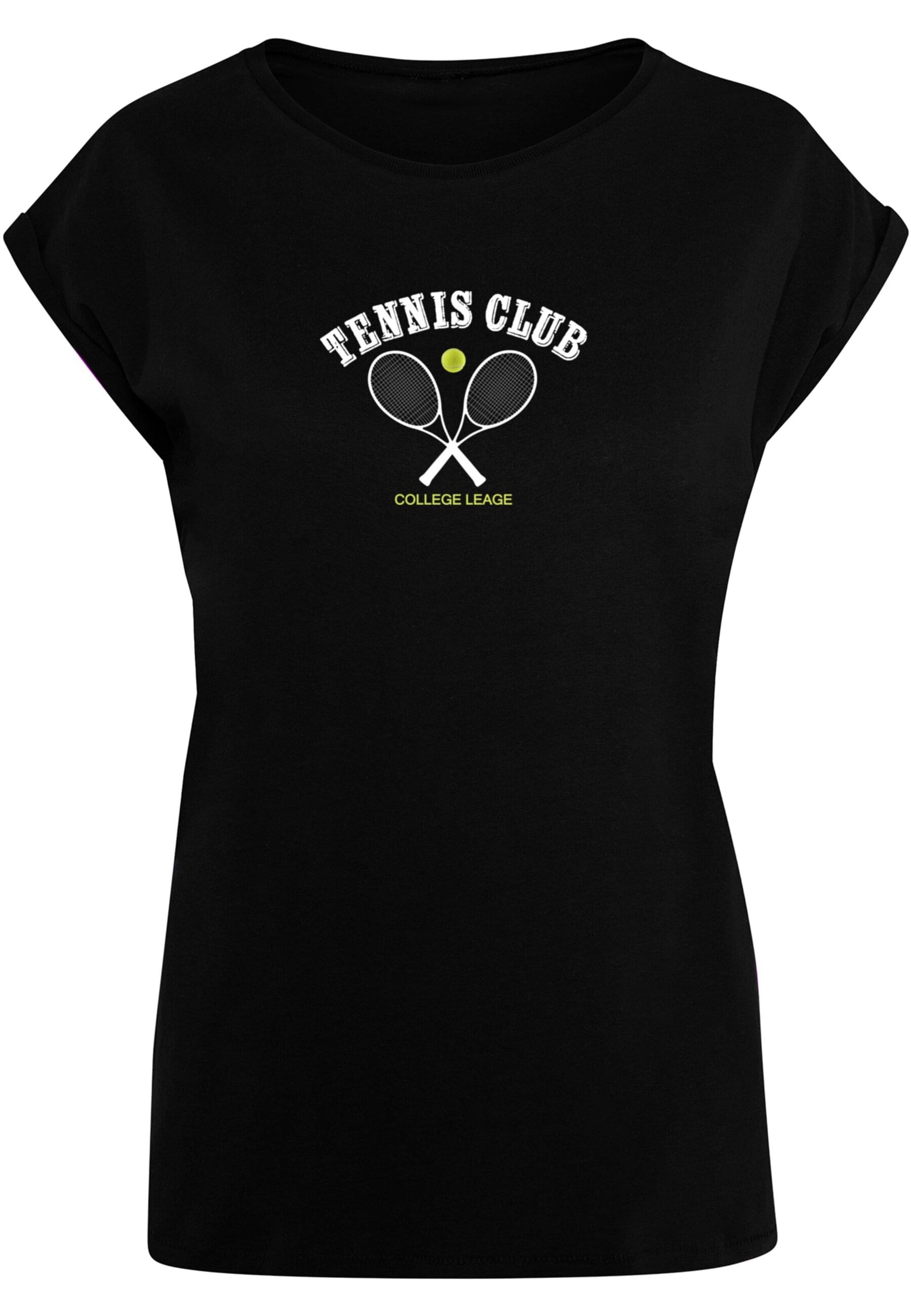 Merchcode Shirt 'Tennis Club' in Black: front