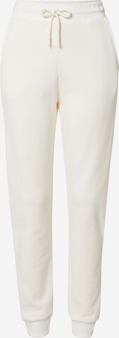 NU-IN Tapered Pants in White: front