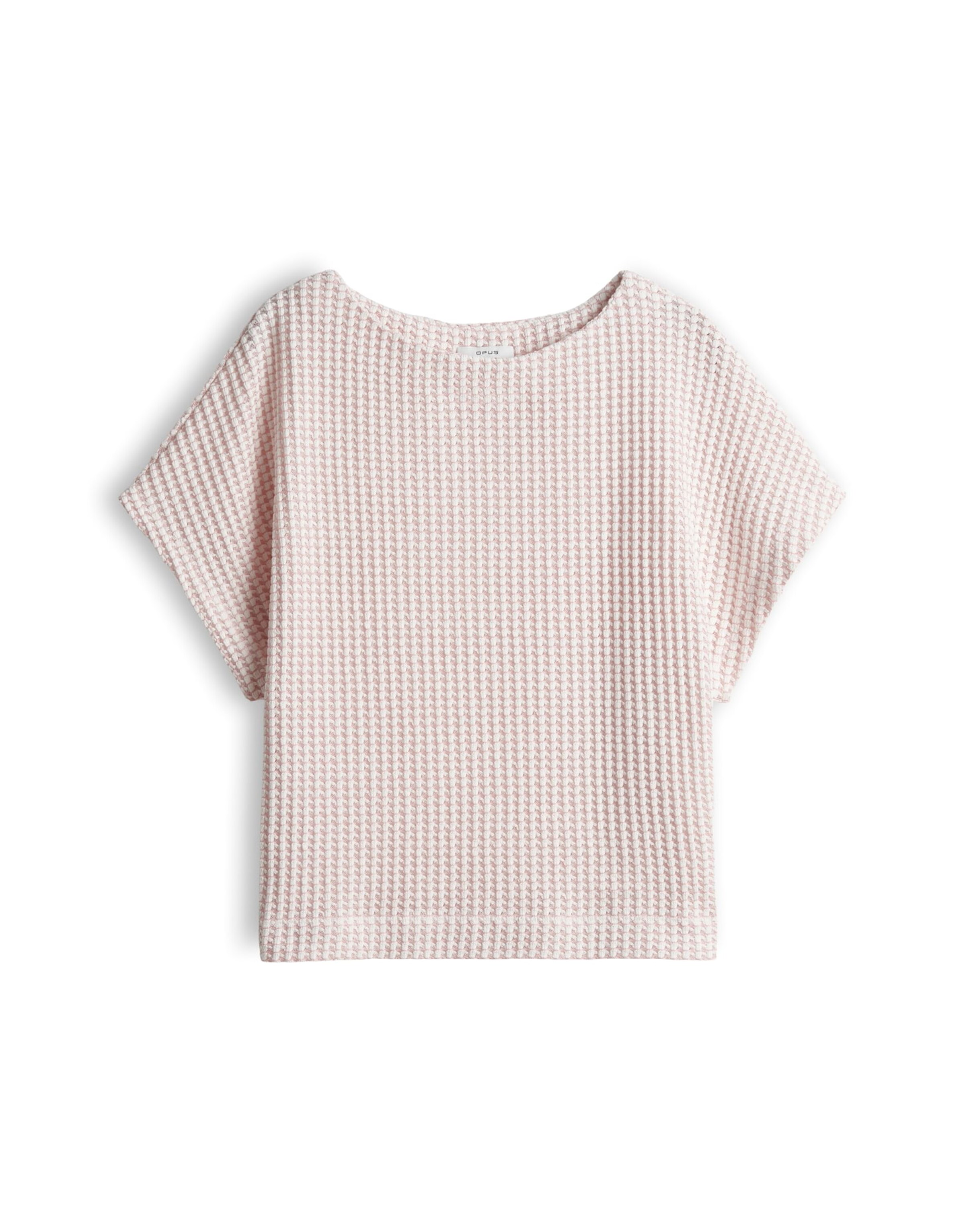 OPUS Shirt 'Gutina' in S in de kleur Rosa / Wit, Productweergave