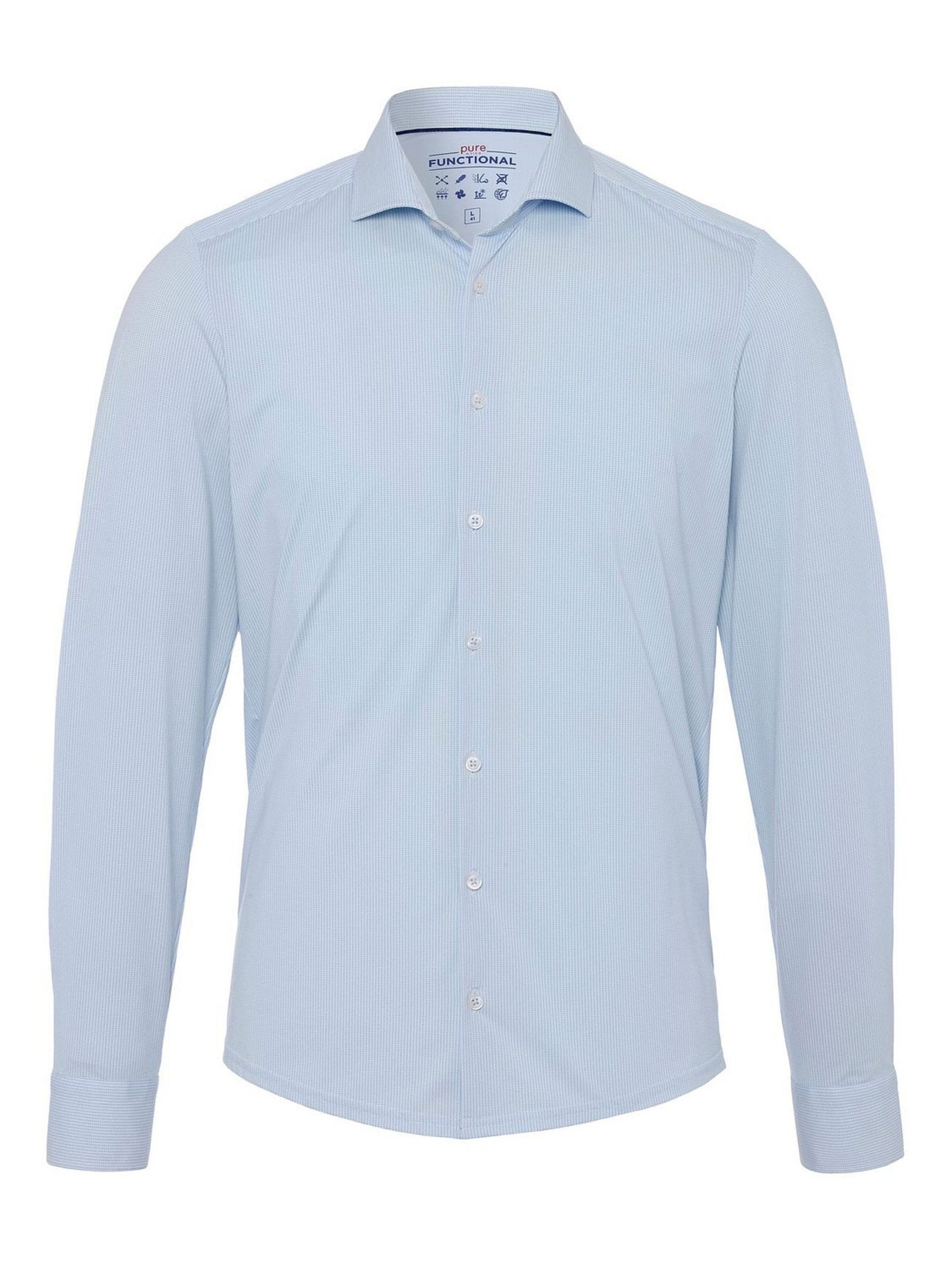 PURE Button Up Shirt in Blue: front