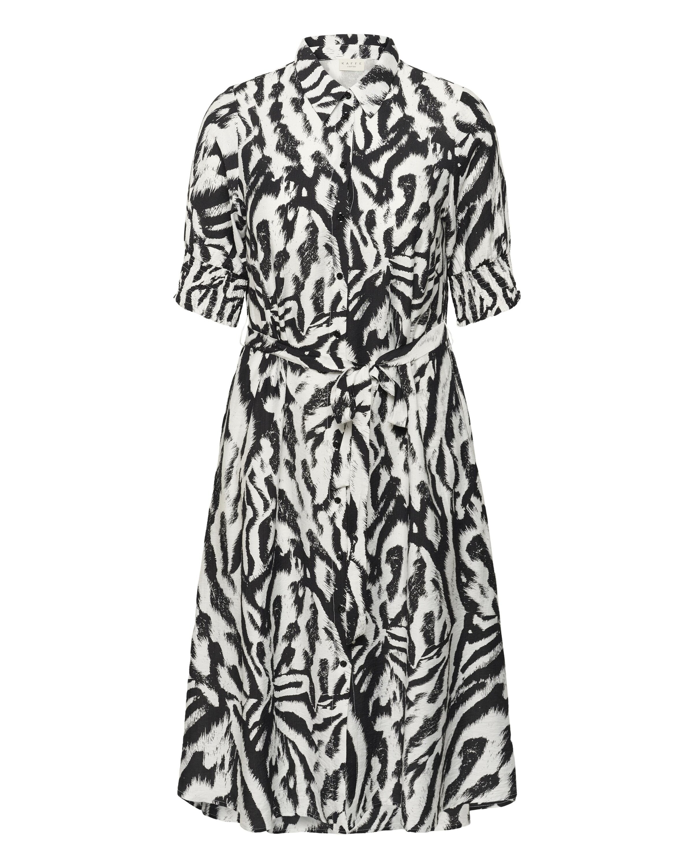 KAFFE CURVE Blusekjole 'KChalia' i hvid: forside