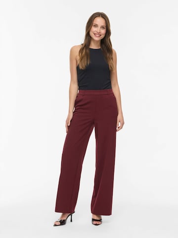 Wide Leg Pantalon 'VARONE' VILA en rouge
