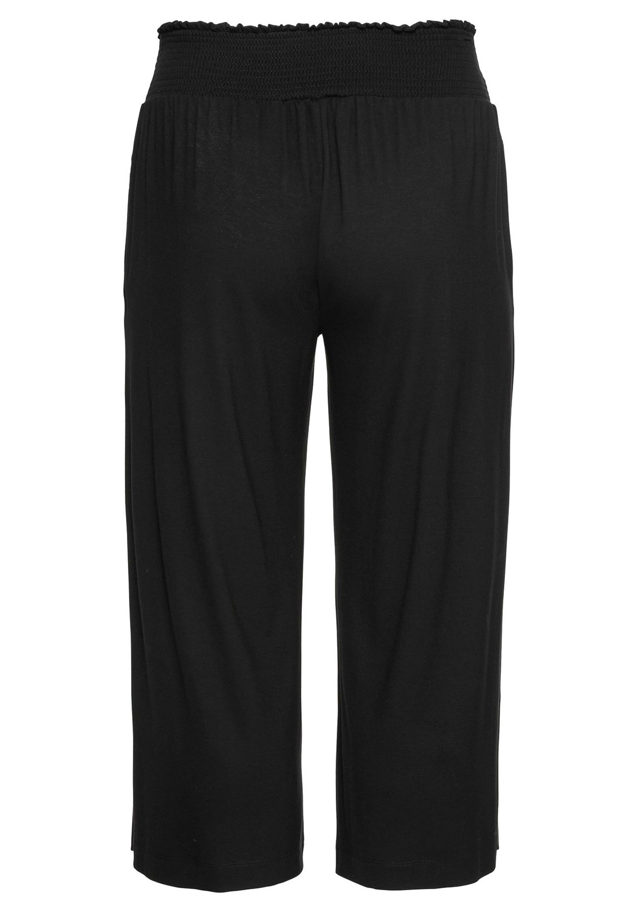 SHEEGO Zvonové kalhoty Kalhoty – černá