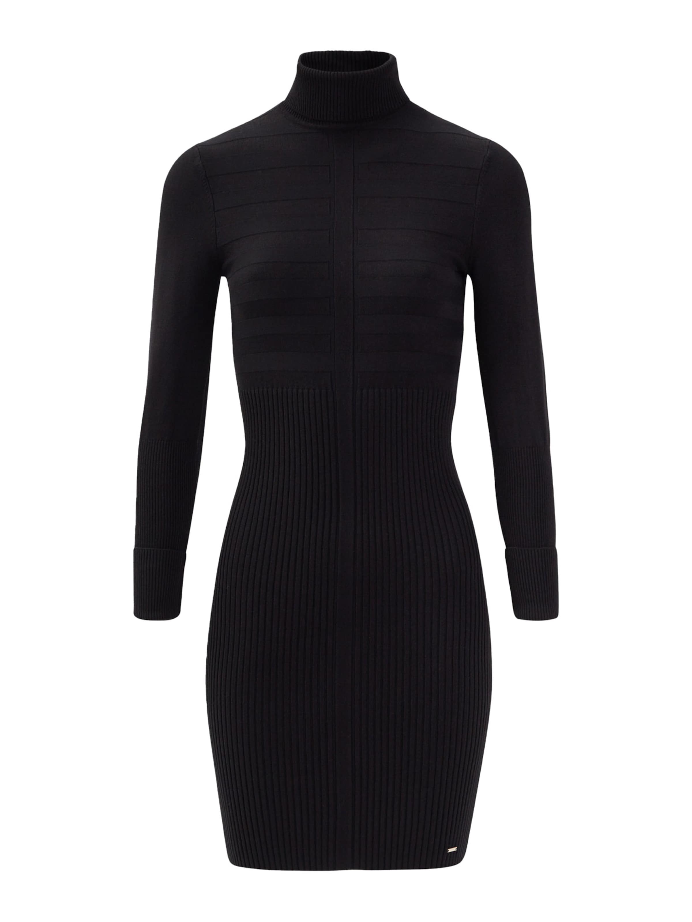 Morgan Pletené šaty - Čierna: predná strana