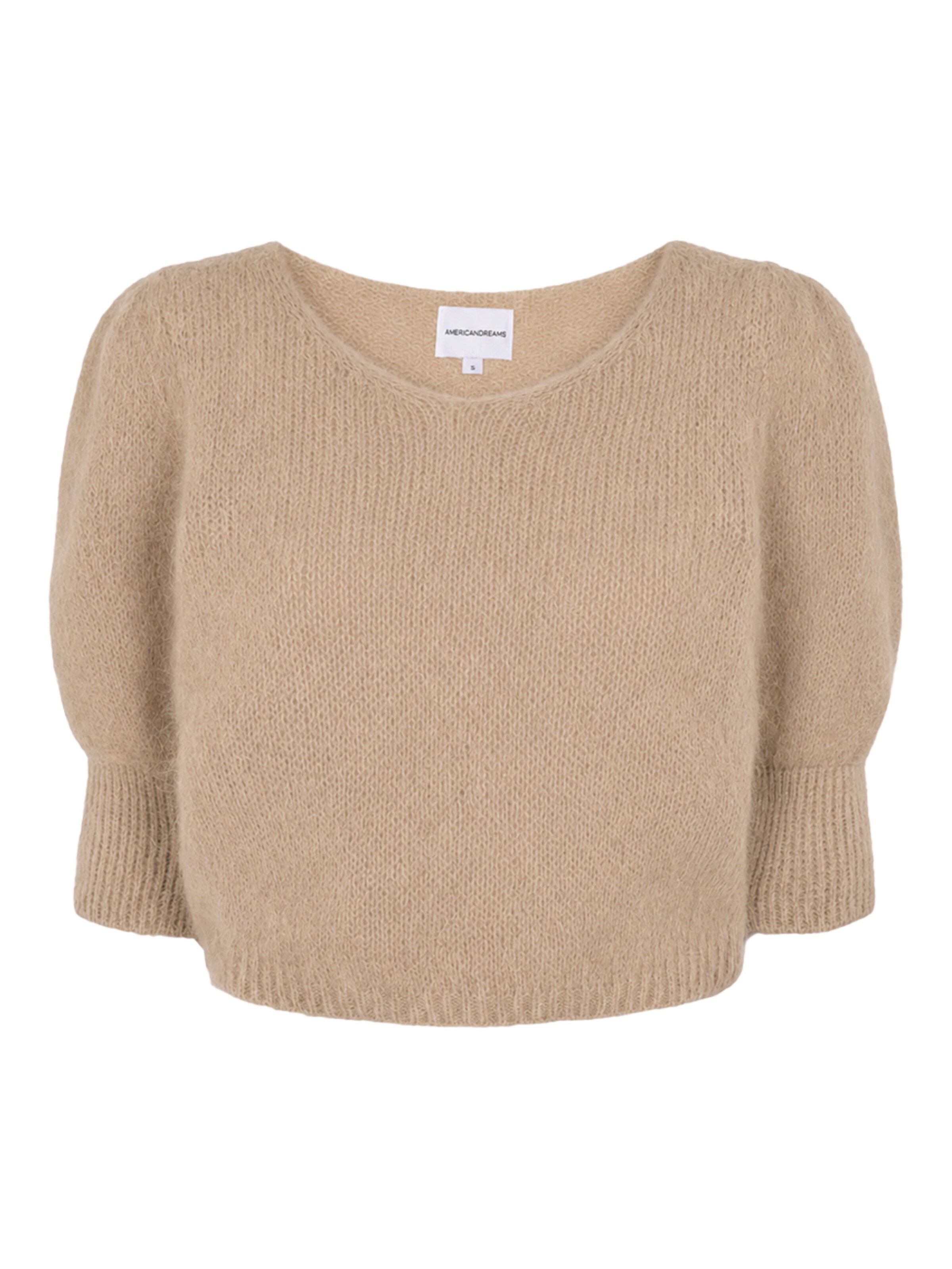 americandreams Pullover 'Koa'‌‌ in Beige: Vorderseite