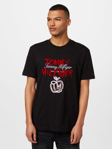 T-Shirt 'POP' TOMMY HILFIGER en noir : devant