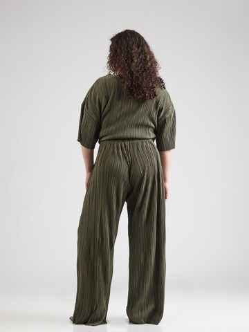ONLY Carmakoma Wide Leg Hose in Grün