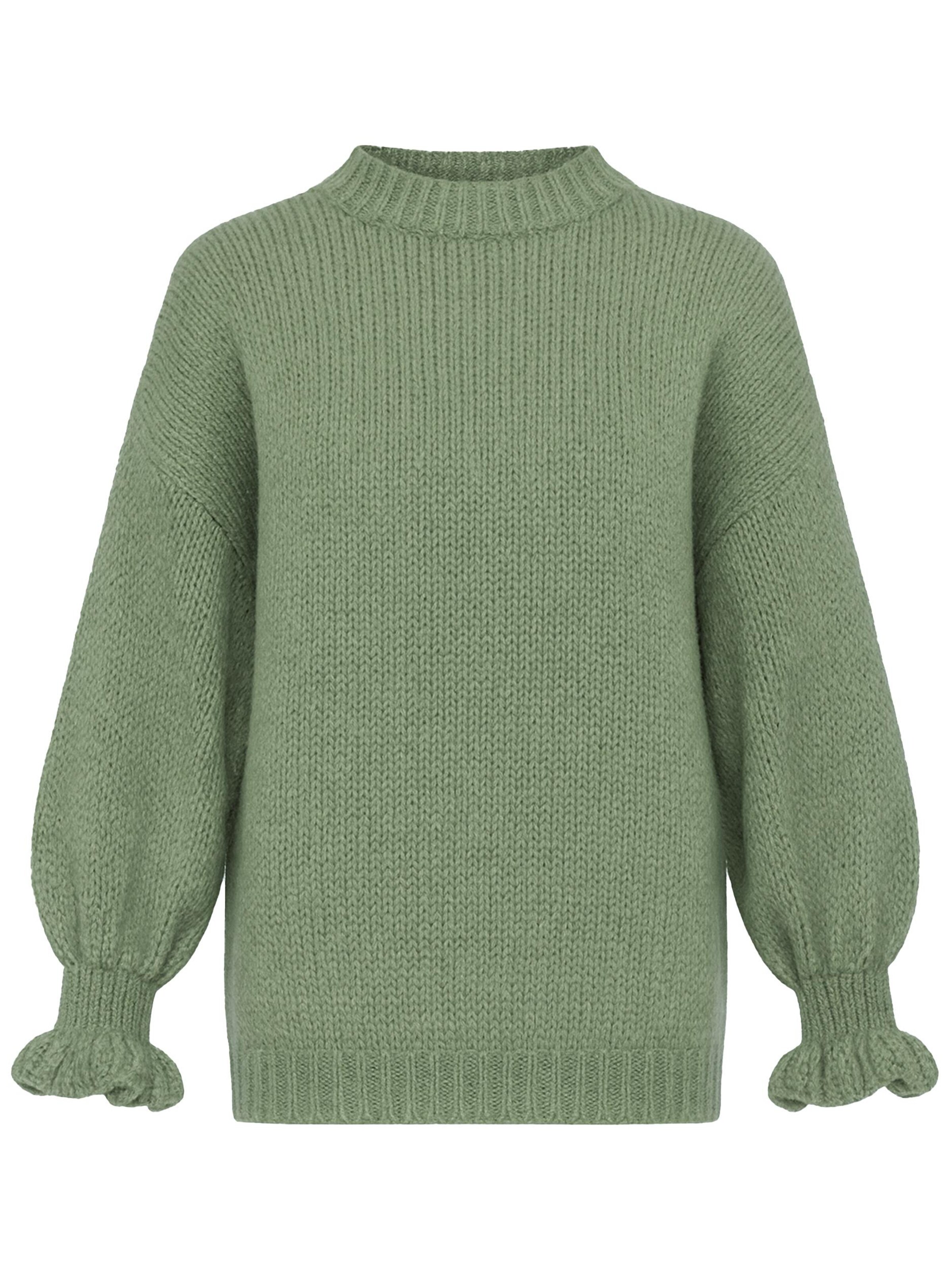 SASSYCLASSY Pullover in Grün: Vorderseite