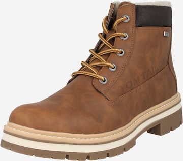 TOM TAILOR Veterboots in Bruin: voorkant