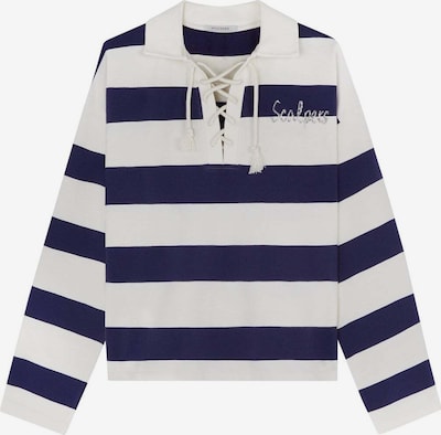 Scalpers Sweatshirt i marinblå / silver / vit, Produktvy