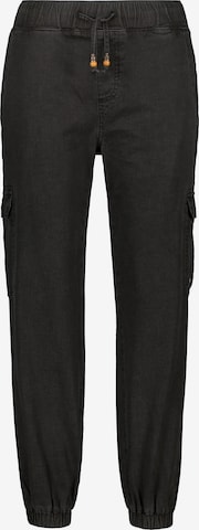 alife & kickin Tapered Cargobroek in Zwart: voorkant