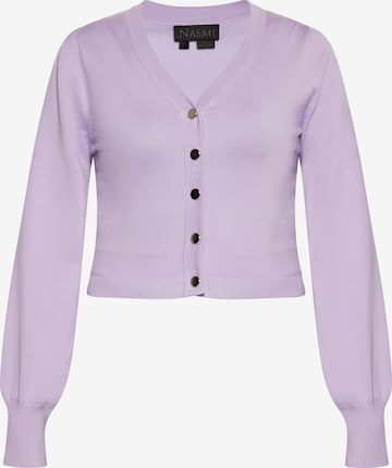 NAEMI Strickjacke in Lila: Vorderseite