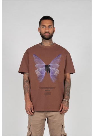 MJ Gonzales Shirt 'Metamorphose V.6' in Brown: front