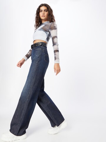 G-Star RAW Wide Leg Jeans in Blau