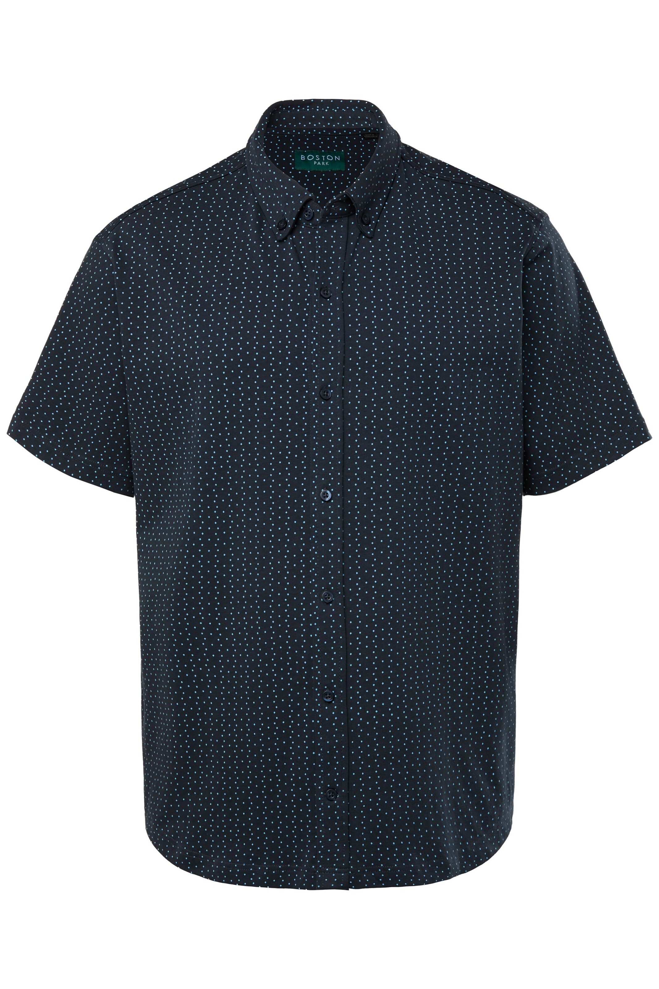 Boston Park Regular fit Overhemd in Blauw: voorkant