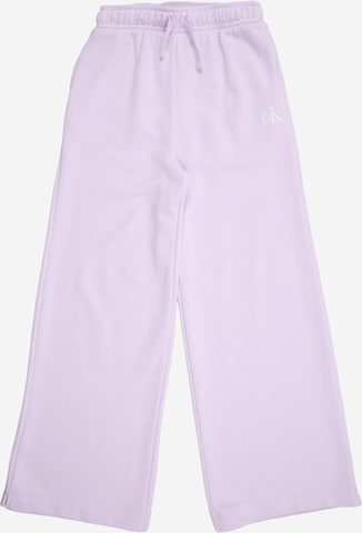 Calvin Klein Jeans Wide Leg Housut värissä lila: etupuoli