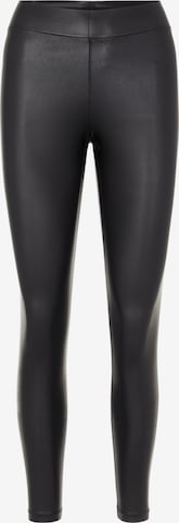 PIECES Leggings 'Shiny' in Black: front