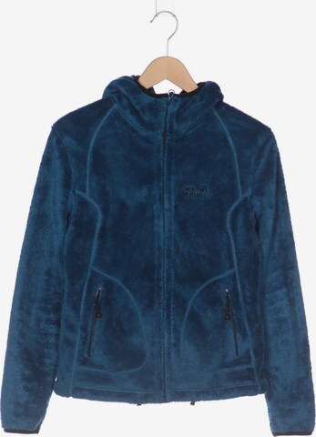 JACK WOLFSKIN Sweatshirt & Zip-Up Hoodie in S in Blue: front
