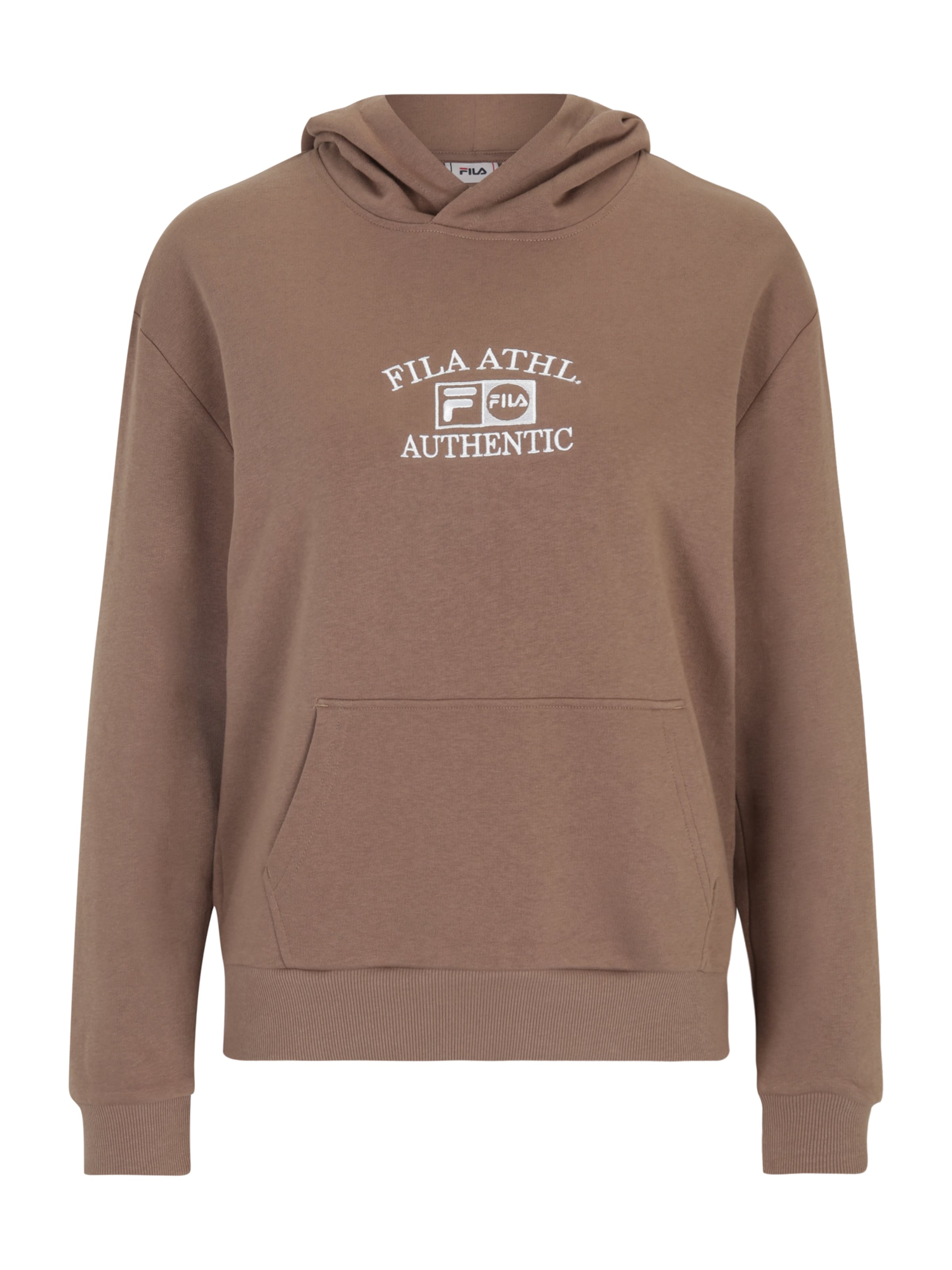 FILA Αθλητική μπλούζα φούτερ 'LINNA' σε καφέ: μπροστά