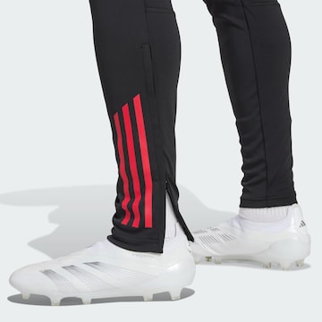 Coupe slim Pantalon de sport 'Ajax Tiro 25 Competition' ADIDAS PERFORMANCE en noir