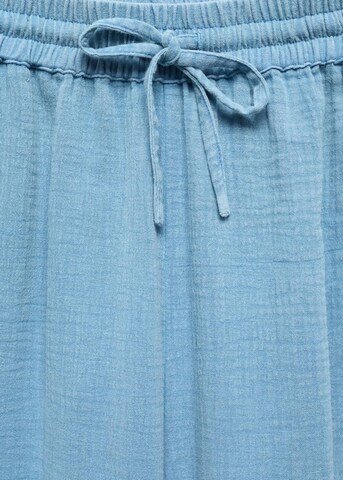 MANGO TEEN Wide leg Pants 'Easy' in Blue