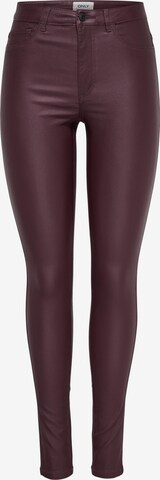 Skinny Pantalon 'ROYAL' ONLY en marron : devant