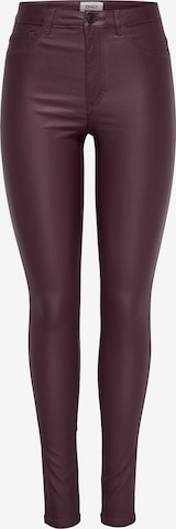 Skinny Pantalon 'ROYAL' ONLY en marron : devant