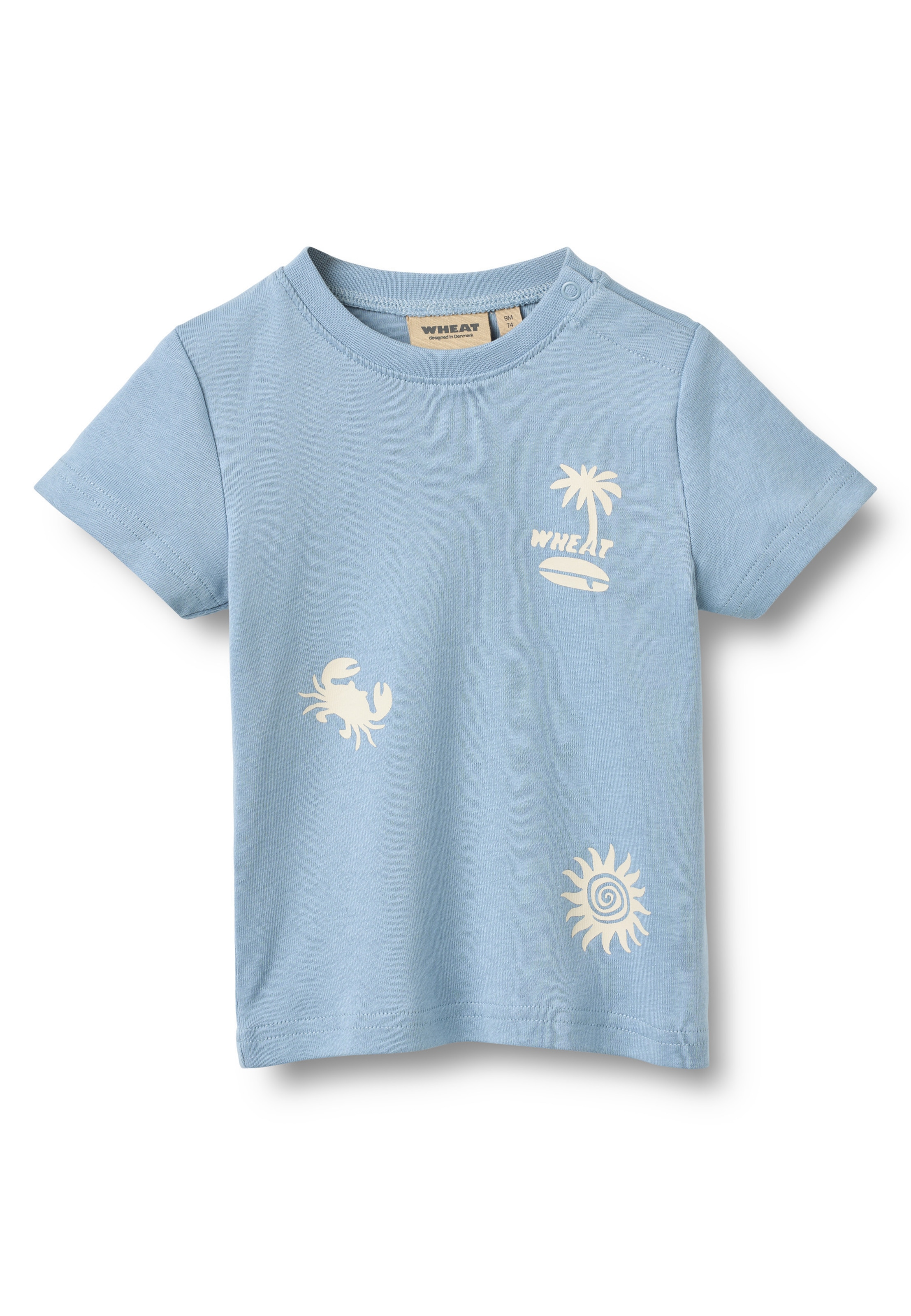 Maglietta di WHEAT in blu: frontale