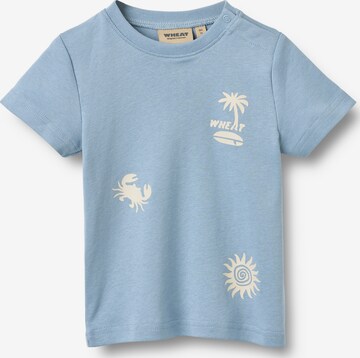 T-Shirt WHEAT en bleu : devant