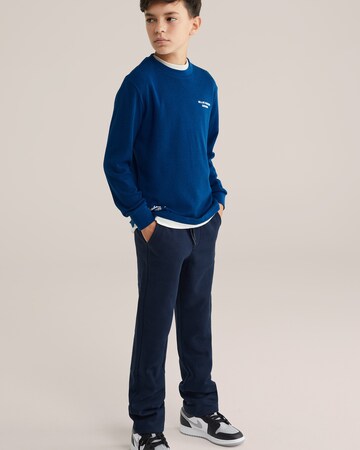 WE Fashion Tapered Trousers in Blue